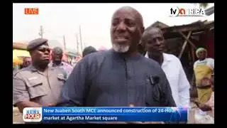 New Juaben South MCE announced construction of 24 Hour market at Agartha Market square