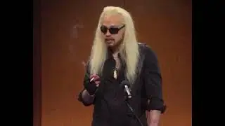 Pete Davidson jumping in Dog the Bounty Hunters shoes for the night