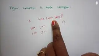 Compiler Design Lec - 12- Regular expression and transition diagram for identifier