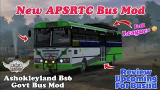 🤩🥳 NEW APSRTC GOVERNMENT BUS MOD FOR BUSSID | REVIEW #bussid #newbusmod #bs6 #apsrtc #busmod#govt 