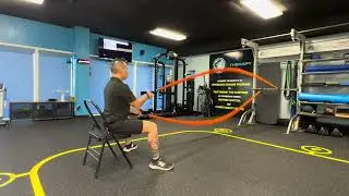 Seated Battle Rope Waves