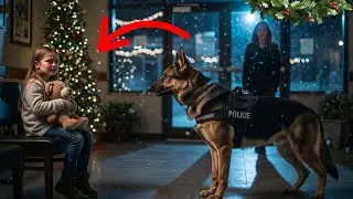 She Was Left Behind on Christmas Until a Police Dog Sat Beside Her