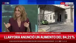CÓRDOBA DESAFÍA al GOBIERNO y AUMENTA las JUBILACIONES