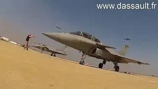 Rafale French Medium Multi-Role Combat Aircraft [MMRCA] Giving Aerial Demonstrations
