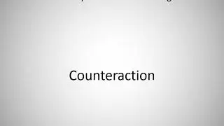 How to say Counteraction in English?