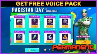 Get Free Voice Pack In Pubg Mobile || Pakistan Day Special Event Explained (Hindi)