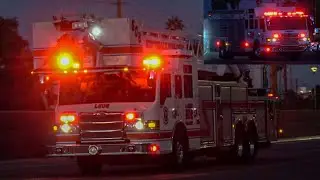Scottsdale Fire Dept. Hazmat 603, Ladder 602, & Engine 602 Responding