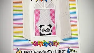 Sunny Studio Panda Party Stamps and Wonderful Window Dies!