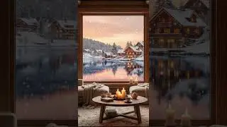 This Winter View Feels Unreal&hellip; Just Watch 🤍❄️ #relax #snow #winter #cozynights