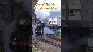 Dampf &uuml;ber der Landeshauptstadt Stuttgart - mit Dampflok 58 311 #trainspotting #train