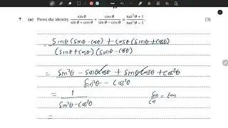 Step-by-step solutions to CAIE past questions involving trigonometric identities and equations.Part2