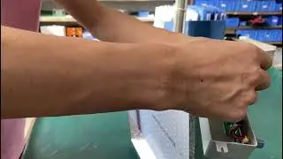Fire test experiment caused by short circuit inside the dimming box