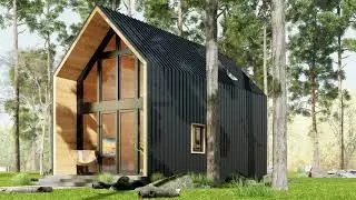 Australian countryside cabin animation in d5 render.