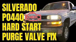 Replace Purge Valve Solenoid 2002 Silverado 1500 5.3L | P0440 Check Engine Light | Hard Start Issue