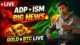 🔴 LIVE US BIG NEWS  | ADP + ISM Services PMI | GOLD & BTC EXPLOSIVE MOVE 🚀