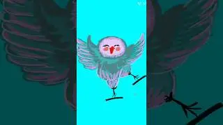 Panchi in digital ink💿#bird#chidiya #digital #yt shorts #youtube #viral #handmade #mychannel
