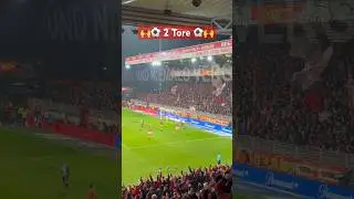 Union Berlin - Bor. M&ouml;nchengladbach 3:1, Elfmeter Volland, Tor Kaufmann. #FCUBMG #fcunion #goal