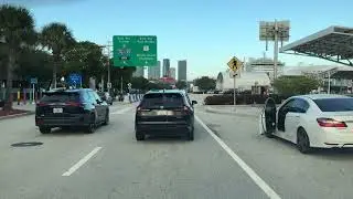 Drive Through Miami Cruise Port Tunnel To Terminal D Carnival Horizon Cruise Ship