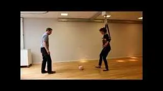 Guldmann Ceiling Hoist: Rehab - Standing Balance Exercise With Ball