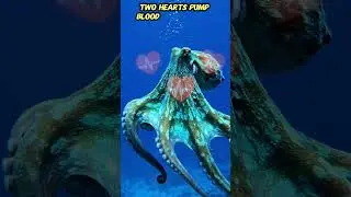 This is wild! An octopus has three hearts. 🤯 #animals #factoftheday #sciencefacts