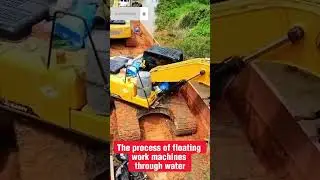 Floating construction equipment from water