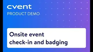 Onsite event check-in and badging