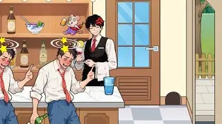 Brian Puzzle 2 Logic Twist level 14 | make all drunk customers leave to successfully close the shop