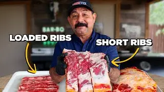 Smoke Your DINO RIBS TWICE AS FAST on a Recteq Pellet Grill (Two Cuts of Beef Ribs)