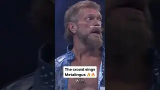 The crowd sings edge&rsquo;s song
