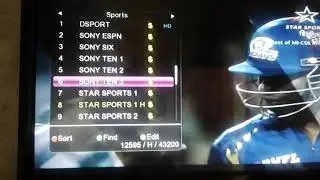 Star Sports 1|| Hindi || DD Free Dish ||