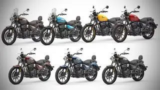 Royal Enfield Meteor 350 - All Colour Options - Images | AUTOBICS