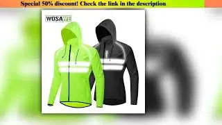 Flash Sale WOSAWE Windproof Cycling Jackets Hooded Men Riding Waterproof Cycle Clothing Bike Long S