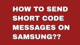 How to send short code Message on Android 8.0