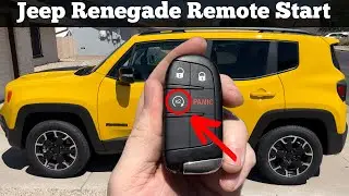 Как использовать функцию дистанционного запуска на брелоке-ключе Jeep Renegade 2015&ndash;2023