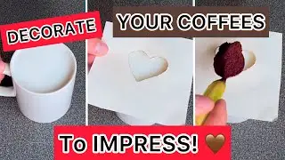 LEARN in 10 seconds to decorate your coffee! #idea #coffeelover  #shorts #funny #london #romania