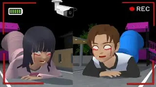 Yuta Mio Trapped by Extra Slide Monster 😱 | Sakura School Simulator Horror Drama 