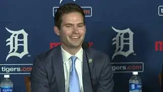 Press conference: Tigers introduce Scott Harris as new president of baseball operations