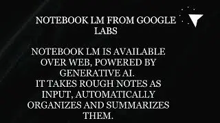 Google's NoteBookLm