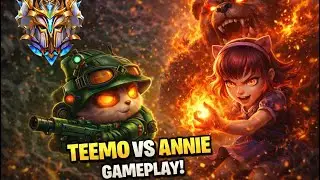 Rank 1 Teemo VS Annie Top Lane | Ranked Wild Rift Gameplay 