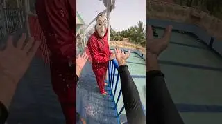 Money Heist Vs Parkour In Water park Chasing Pov