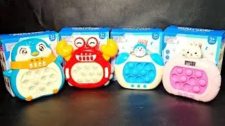 1 Minute Satisfying with Playing Push Game Pop It Eletr&ocirc;nico Fidget Toy ASMR No Talking