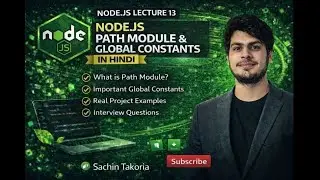 Path Module & Global Constants in Node.js (With Examples) | Lecture 13