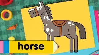 Learn How to Draw A Horse | Kids Drawing Lesson | Step By Step