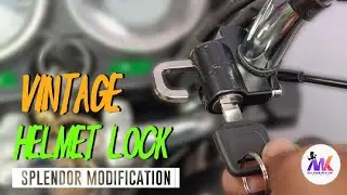 Old is gold 🪙 VINTAGE HELMET LOCK 🔒 fix #splendormodified #mkbikerpitstop #mk_tnbiker 