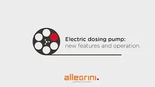 Allegrini electric dosing pump for the carwash - New features and operation
