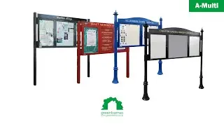 A-Multi Aluminium Noticeboards Manufactured by Greenbarnes Ltd