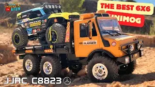 6x6 Mercedes Unimog | JJRC C8823 | Unboxing & First Drive @CarsTrucks4Fun