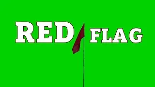 RED FLAG ON  Green Screen | Free VFX Footage for Video Editors