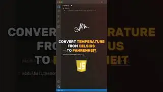 Convert Temperature Celsius to Fahrenheit | JavaScript Tutorial | 