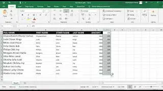Excel Freeze Panes